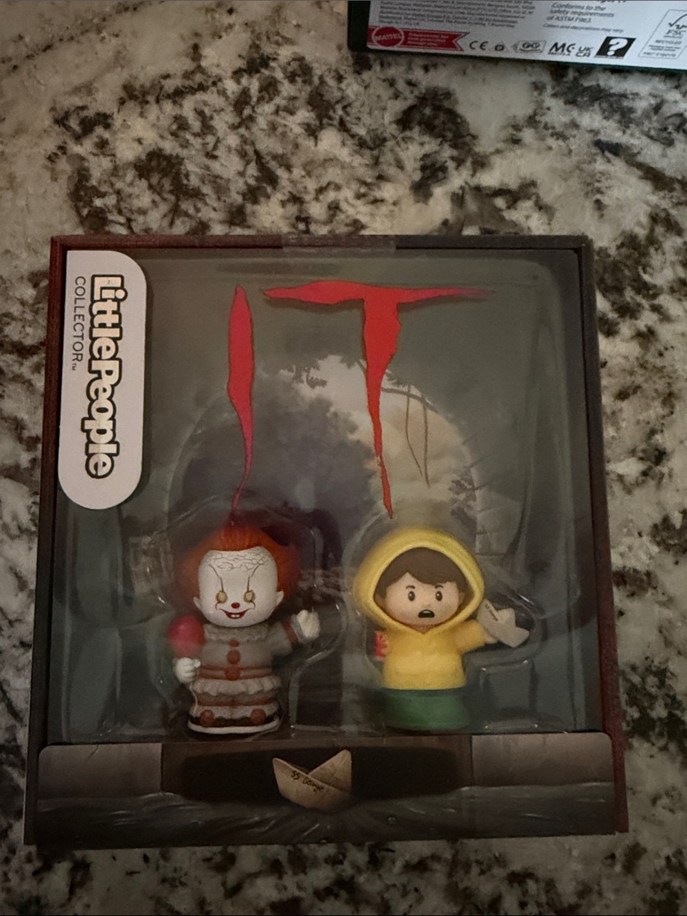 IT Pennywise & Georgie Figure Set - Yellow & Red Fisher Price Little People